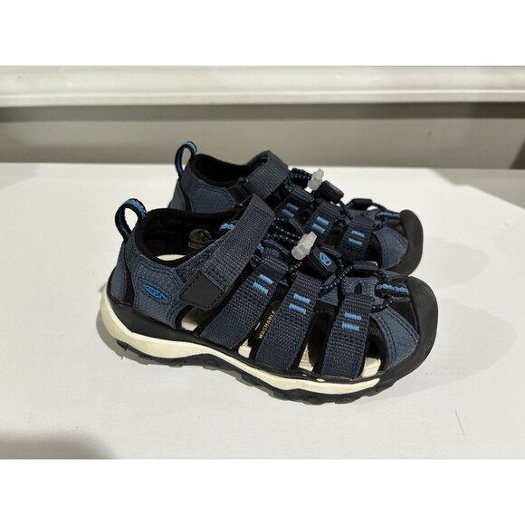 KEEN Newport Neo H2 kids Sandals 9 Blue Nights Brilliant Hook & Loop Round Toe - Picture 1 of 6